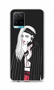 Zadní silikonový kryt na Vivo Y33s Dark Girl